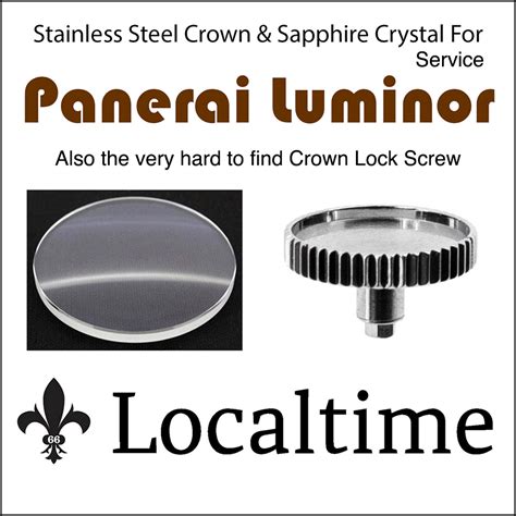 panerai luminor crystal replacement|Panerai replacement parts.